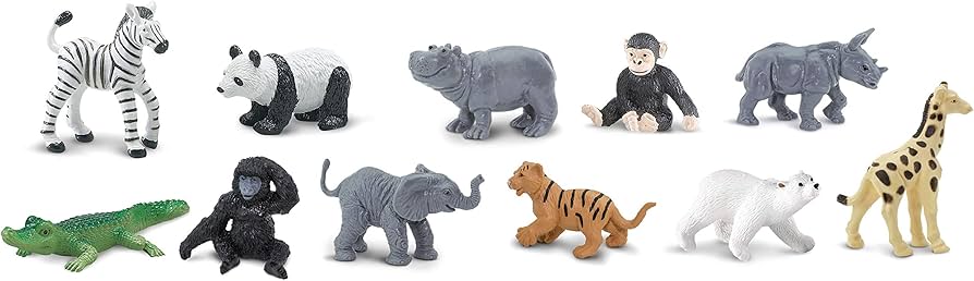 Amazon.com: Safari Ltd. Zoo Babies TOOB - 11 Figurines: Zebra