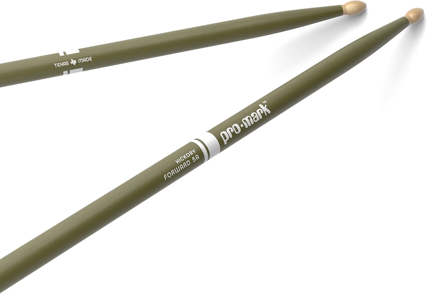 Promark American Hickory Classic 5B Drumsticks, Acorn Tip, Orange - Single Pair