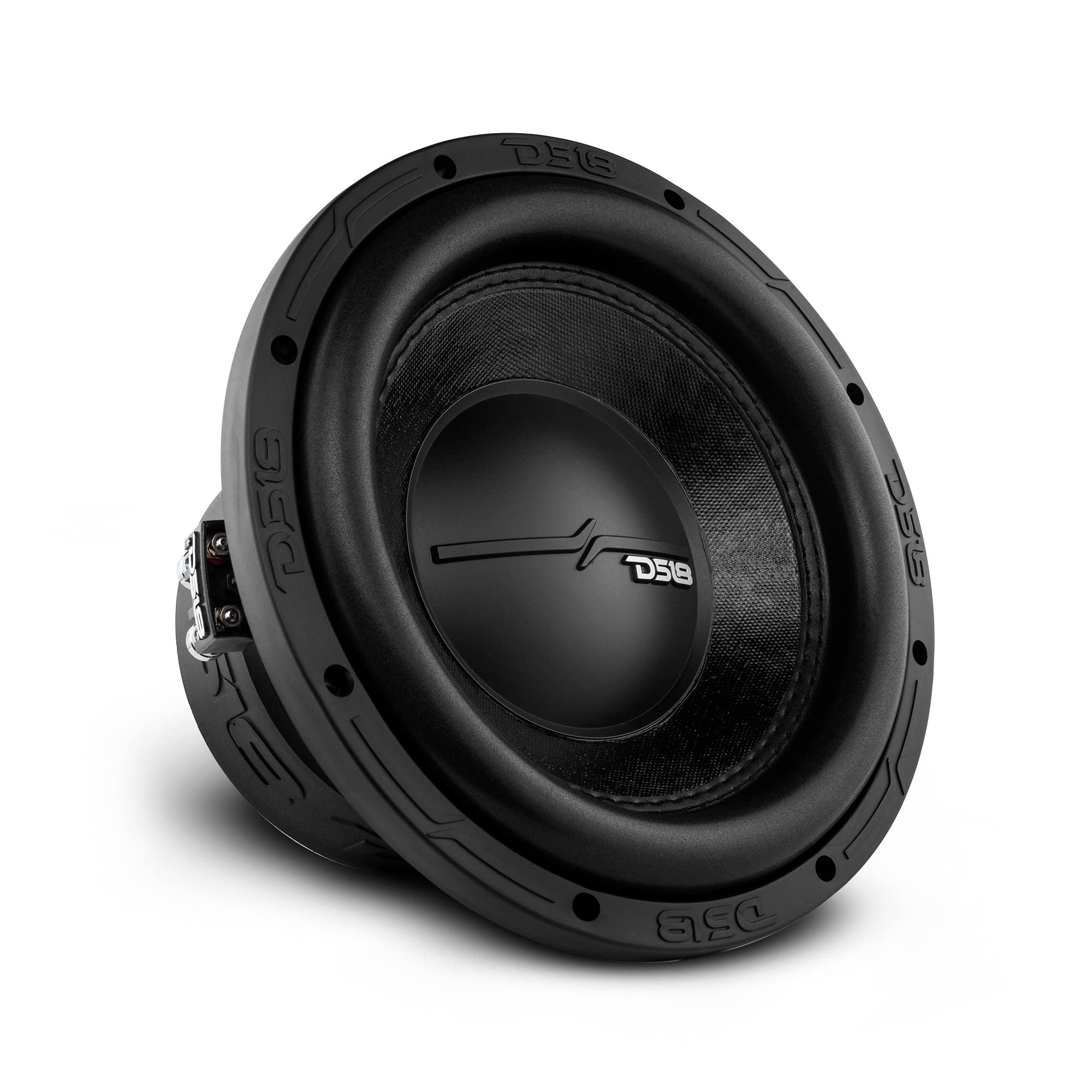 1 DS18 ZR10.4D, subwoofer 25 cm 250 mm 10" średnica, moc RMS 700 W i maks. 1400 W, podwójna cewka drgająca DVC 4 + 4 Ohm, czułość 81 dB SPL, bagażnik samochodowy, 1 sztuka