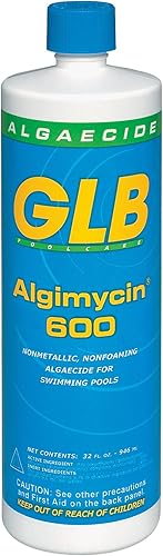 GLB Pool & Spa Products 71108 Algimycin 600 Alguicida de 1 cuarto de galón
