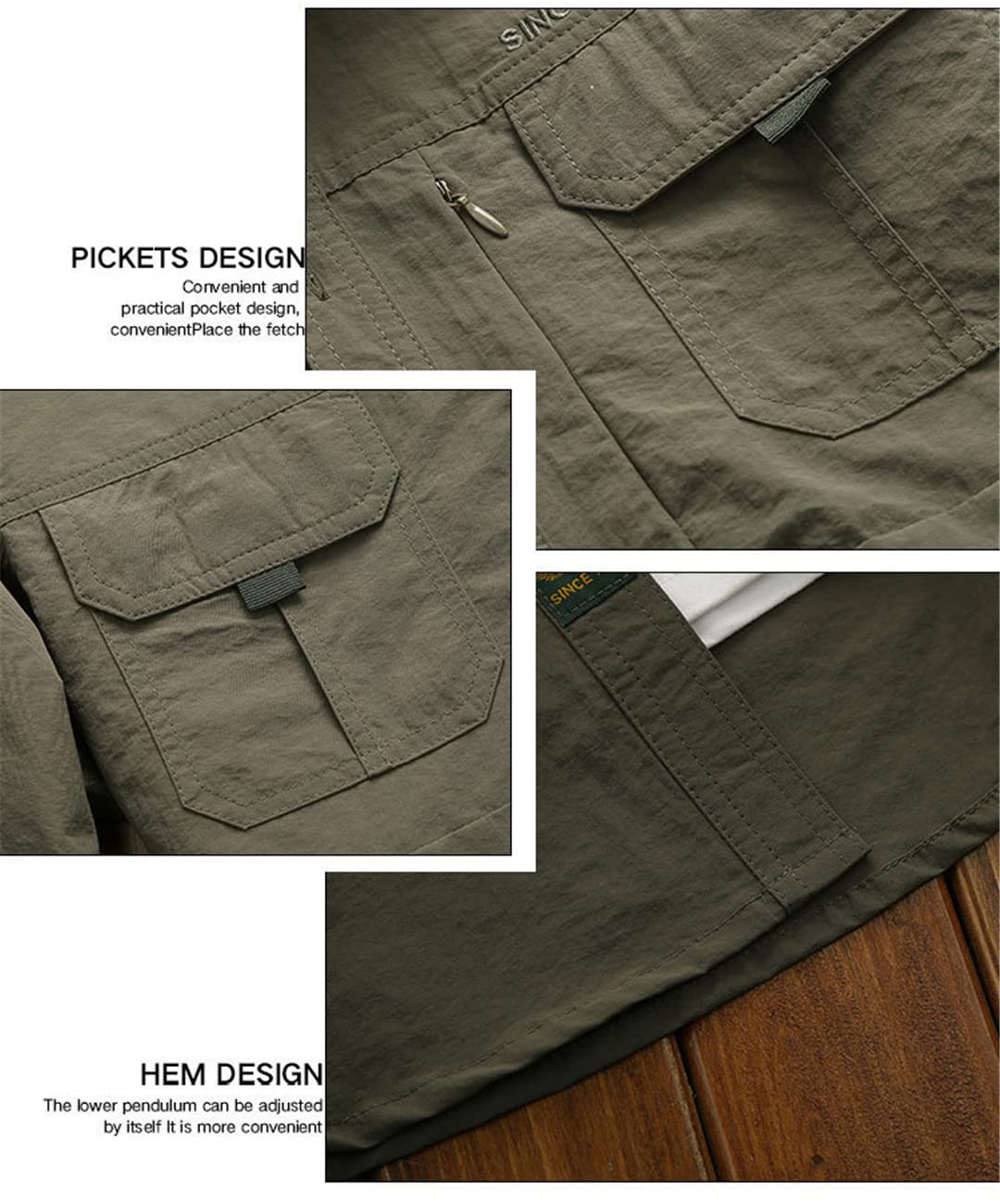 T-shirt Utilitaire Homme - Gris - Manches Longues - Respirant - Taille L - Neuf
