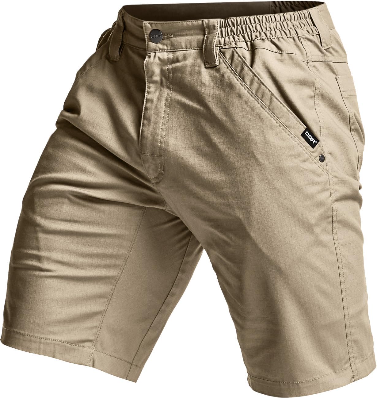 CQR Men's Flex Casual Cargo Shorts, Lightweight Water Resistant Golf Shorts, Stretch Tactical Work Shorts with Multi-Pocket - Image 6