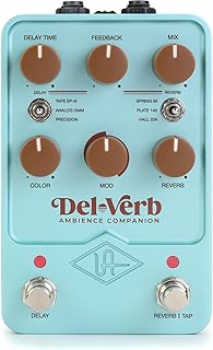 UAFX Del-Verb Ambience Companion Reverb and Delay Pedal