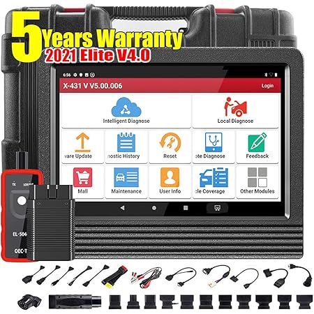 LAUNCH X431 V PRO 4.0 2021 Upgraded Model Bi-Directional Scan Tool Full System Scanner,31+ Relearn Reset Service,Key Program,Coding, Active Test,AutoAuth FCA SGW,Guided Function,Free Update
