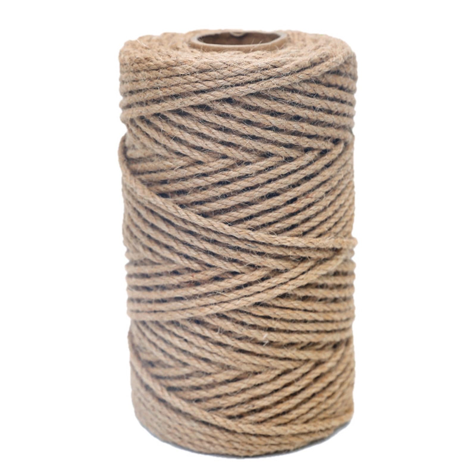 Juteschnur-Seil, Juteschnur, braun, 6 mm/8 mm, 100 m (328 Fuß), Verschiedene Größen(8mmx100m(328ft))