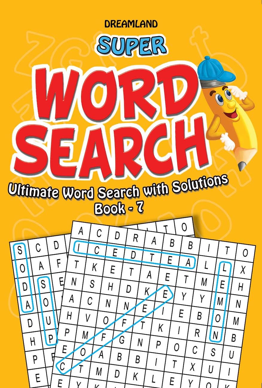 Super Word Search Book 7 | 192 Puzzle Pages with Answers | Fun Brain Teasers for Kids Ages 6–15 | Learning Gift for Boys & Girls| Educational & Fun Activity Book