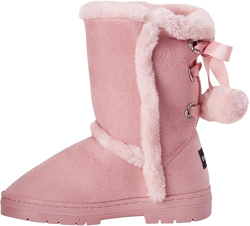 Miniatura 2 de bebe Girls Fur Trim Winter Boots with Back Lace Pom-Poms (ToddlerLittle GirlBig Girl)
