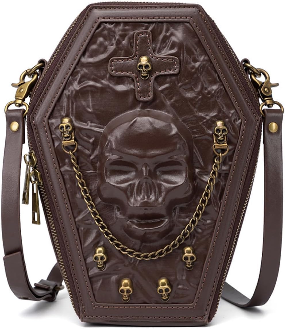 Crossbody Purse and Handbags for Women Gothic Steampunk Retro Small Shoulder Bag Unique Medieval Cosplay Accessories