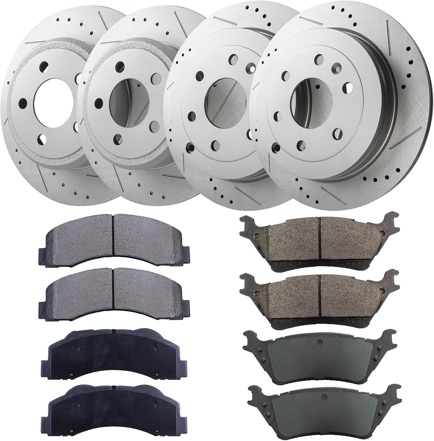 Brake Kit Replacement for Front Disc Rotors Brake Pads for Chevy Silverado Suburban 1500 GMC Yukon Sierra Cadillac Escalade ESV EXT XTS