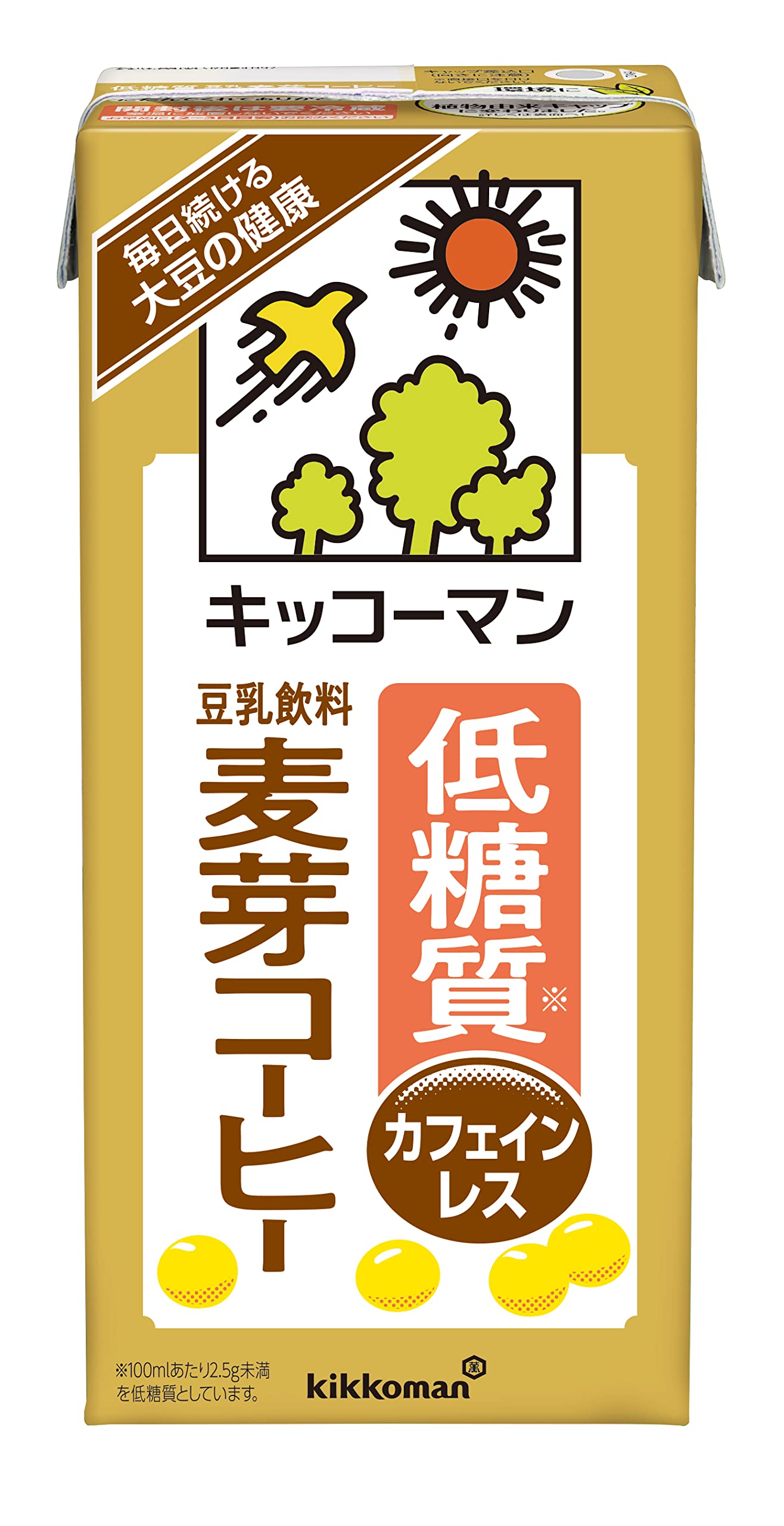 キッコーマン 低糖質豆乳飲料麦芽コーヒー 1000ml ×6本【カロリー50%OFF】
