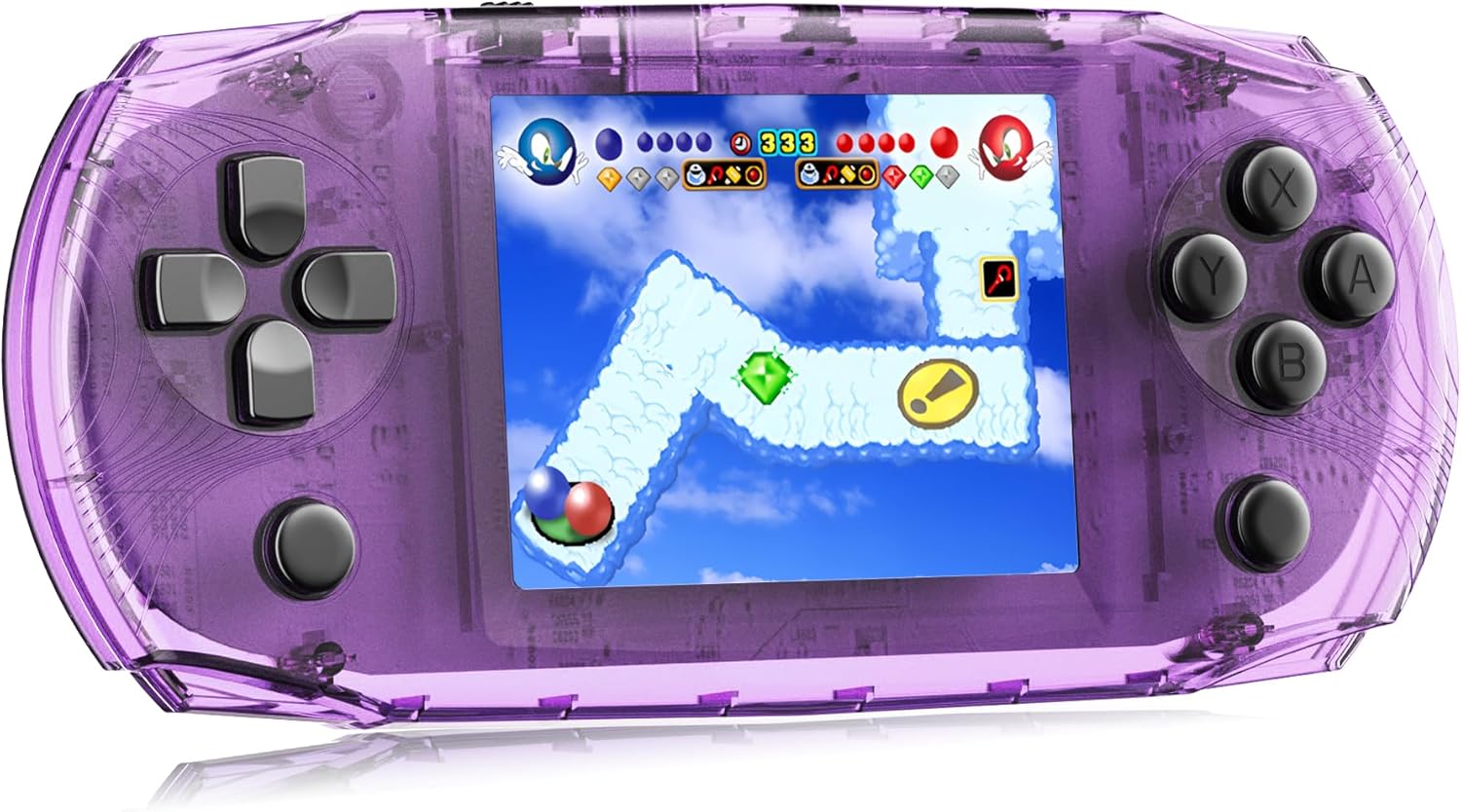 Consola de juegos de mano para niños precargada 100 videojuegos retro, sistema de juegos portátil con batería recargable de 3.2 pulgadas, pantalla