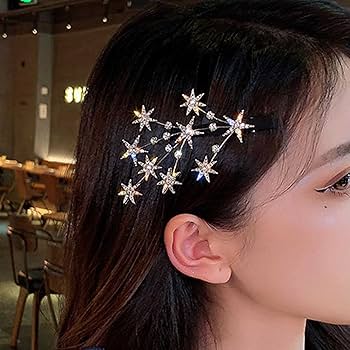 Amazon.com : YienDoo Crystal Starburst Hair Clip Barrette Amazon.com : YienDoo Crystal Starburst Hair Clip Barrette
