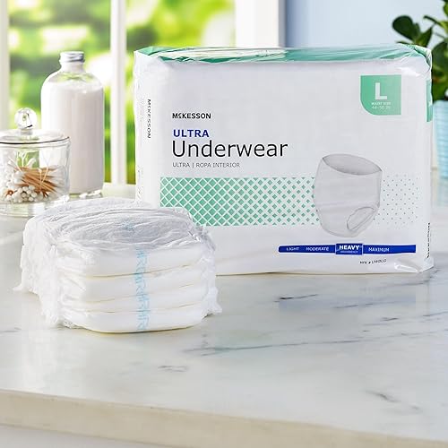 Vista 53 de MCK83733100, McKesson Ultra, ropa interior absorbente para adultos, elástico, tamaño extragrande, desechable, gran absorción