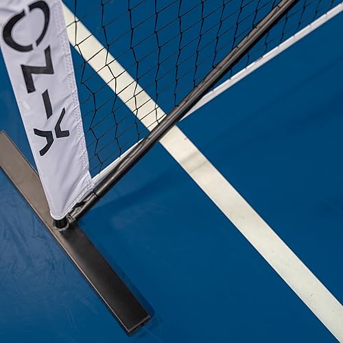 Miniatura 17 de ONIX Pickleball 2 en 1 Juego de red portátil de tamaño reglamentario y red de práctica incluye estuche de transporte con ruedas