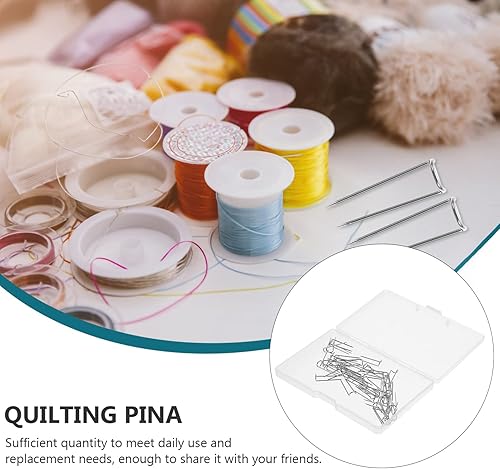 Miniatura 3 de 50 Uds. Alfileres rectos multiusos u alfileres para manualidades de costura, pasadores de horquilla, pasadores de posicionamiento de tela, pasadores