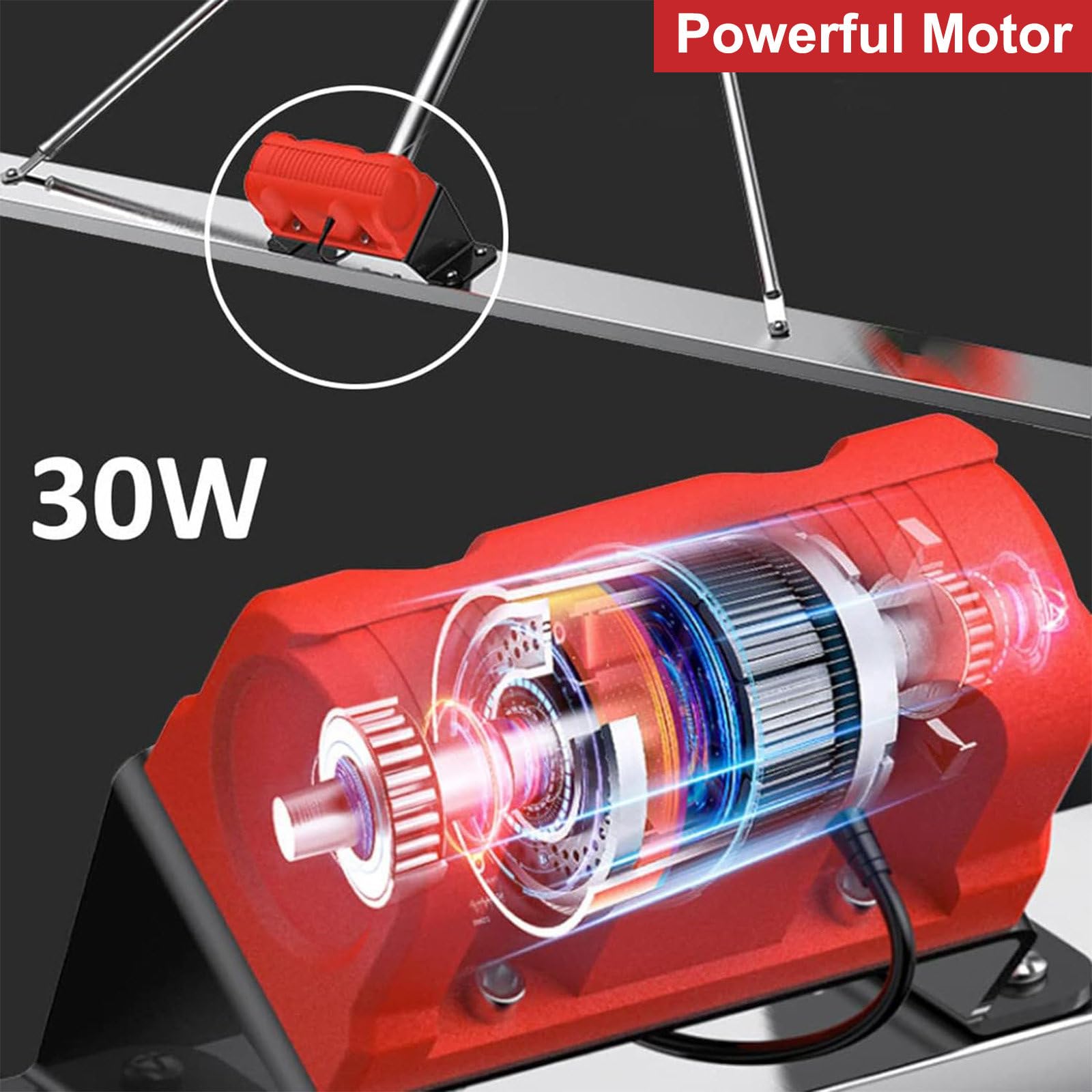 Kit vibratorio de Regla de hormigón con Tablero de 2 cm/0,8 Pulgadas de Grosor, Herramienta eléctrica inalámbrica de Acabado de hormigón, Regla de manipulación de nivelación,220V
