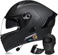 Vista 20 de Casco modular Moto Bluetooth con doble visera, con micrófono para Respuesta Automática Casco de Moto Homologado ECE Adecuado para Hombre Mujer