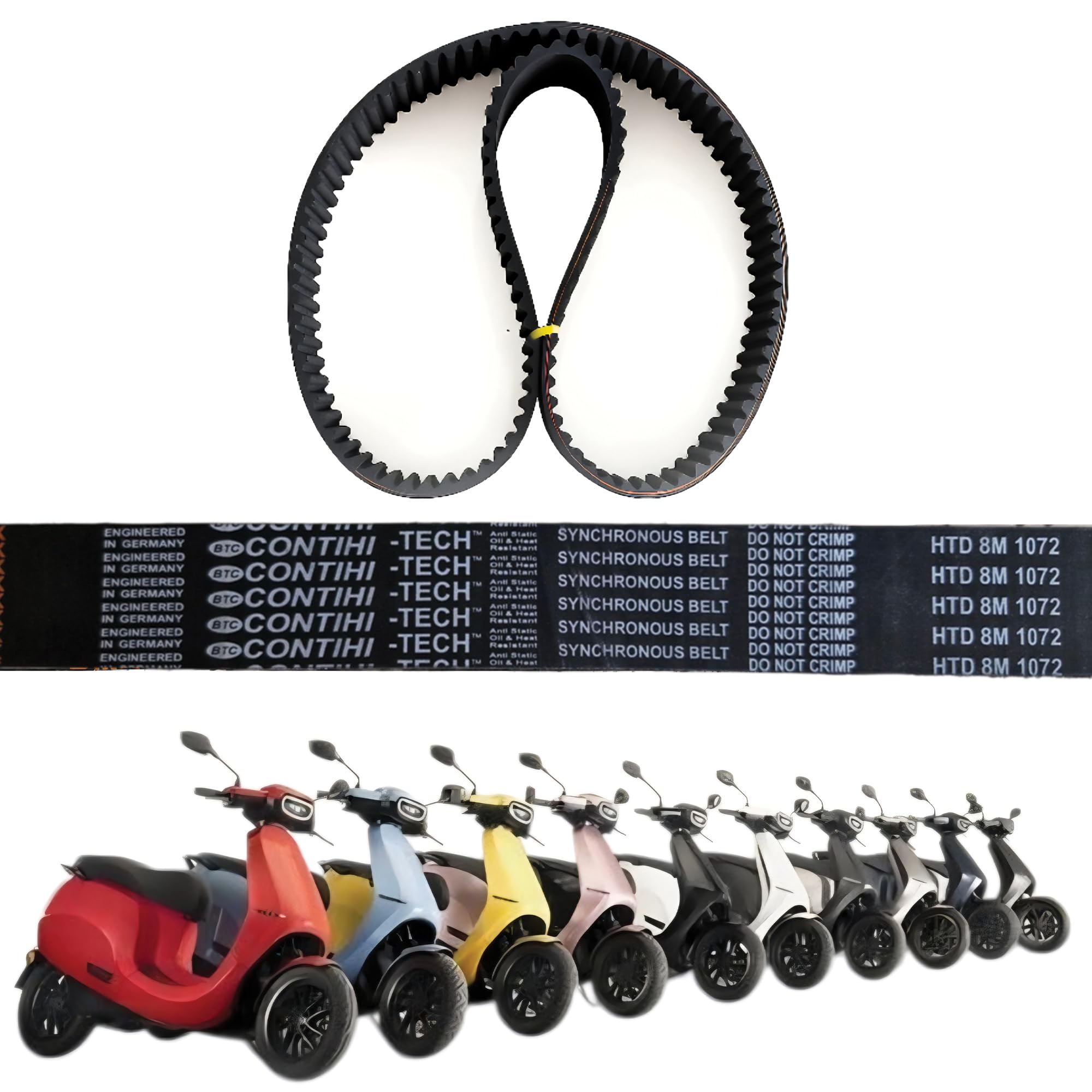 Motor Drive Belt compatible with OLA S1 Pro (GEN 2) | PIX-X'act STD S 8M 1072 | High-Performance, Long-Lasting