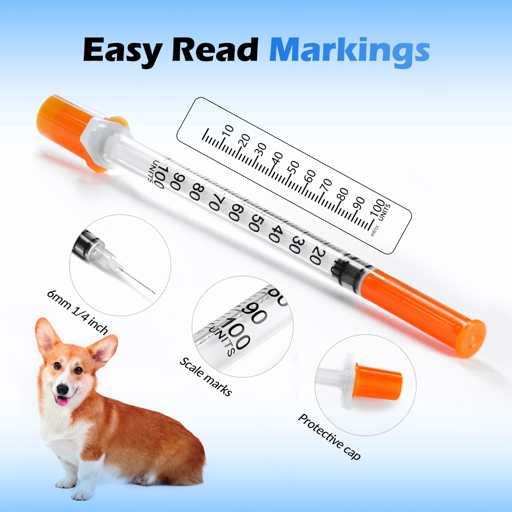 Lab Syringes 1ml 31G - Bulk Pack of 100 -4
