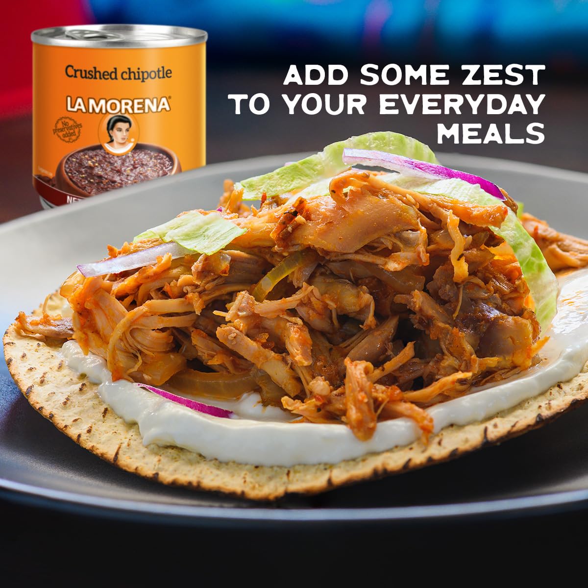 La Morena Crushed Chipotle peppers 13oz (SINGLE) (Packaging may vary) (Pack of 4)