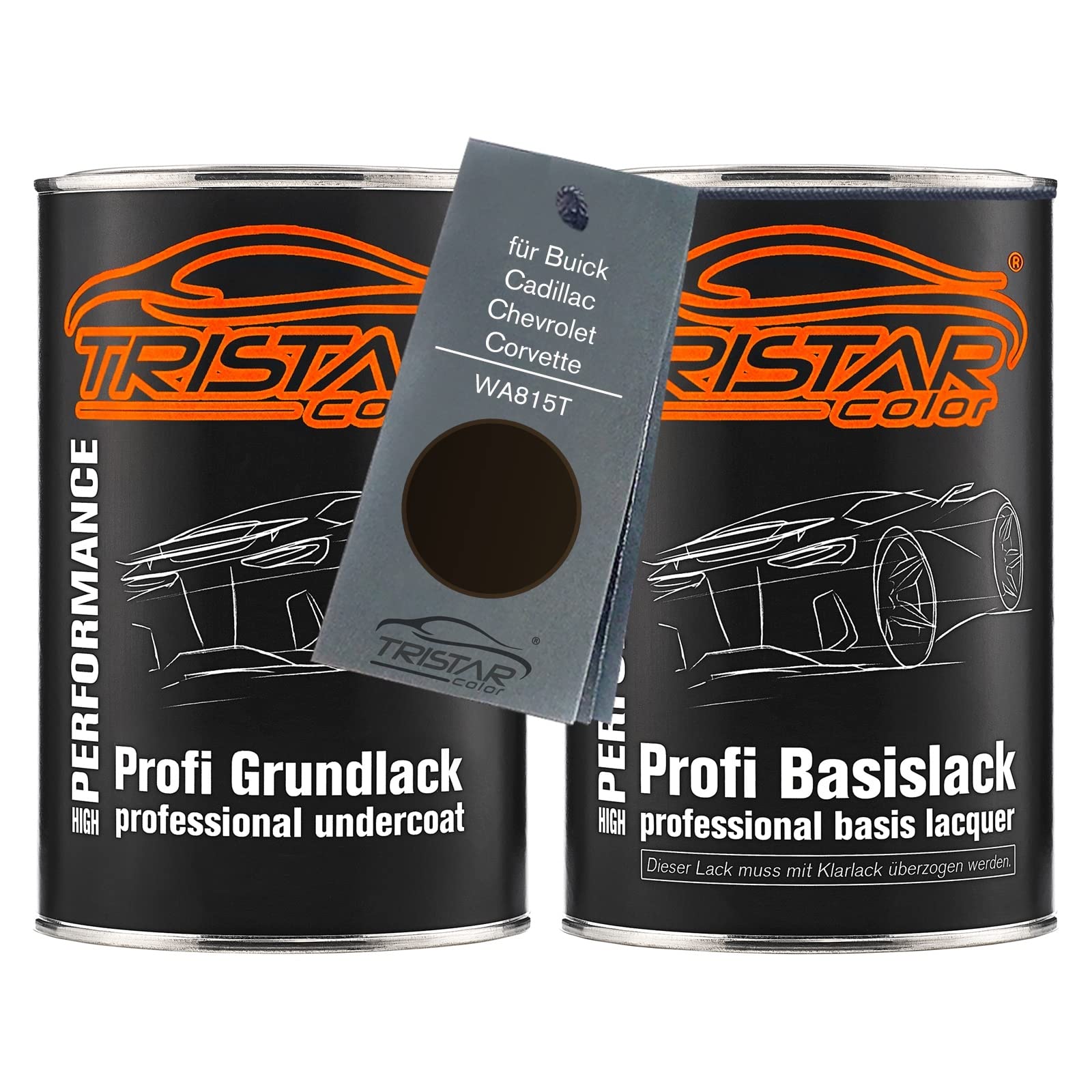 TRISTARcolor Autolack Dosen für Buick WA815T Black Diamond Metallic 2,0L