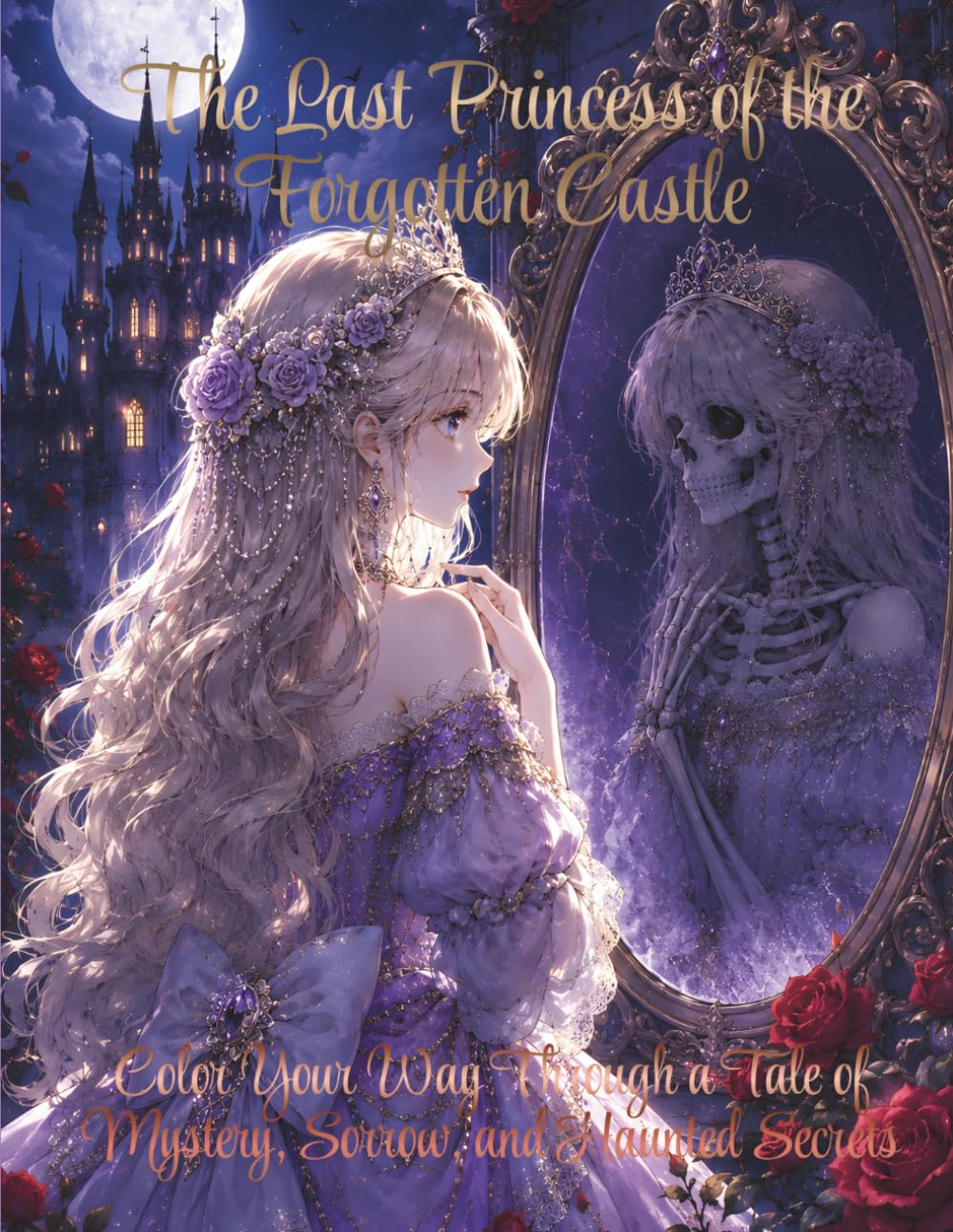 The Last Princess of the Forgotten Castle: 40 Gothic Coloring Pages of Mystery, Sorrow, and Secrets