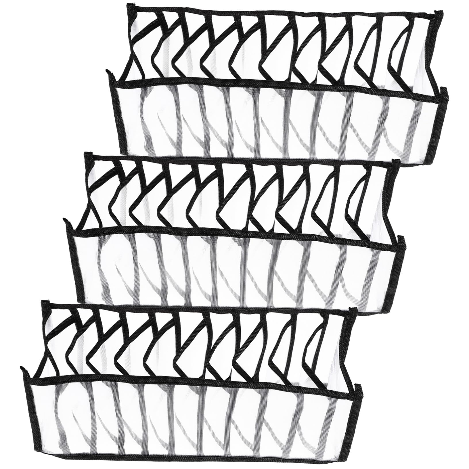 1set Storage Boxes and Sock Organizer Underwear Storage Set for Neat Closet Organization Breathable Cloth Design for Socks and 9 pcs 