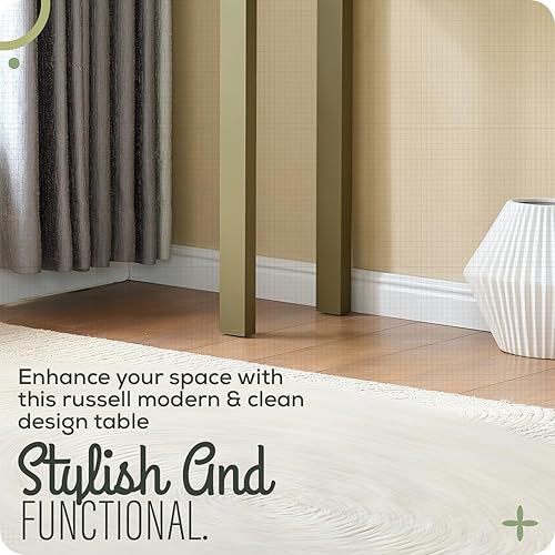 Miniatura 3 de Kings Brand Furniture Russel - Mesa consola moderna para entrada, detrás del sofá, pasillo, sala de estar, pimienta limón