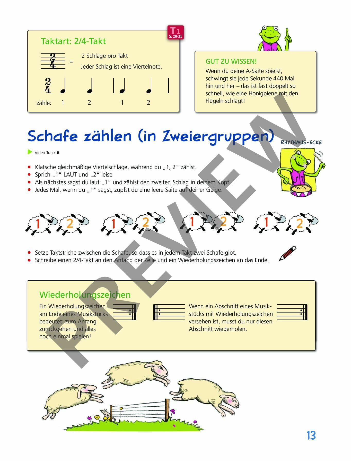 Geigenfrosch & Co: Violinschule 1: 1. Violine. Lehrbuch.