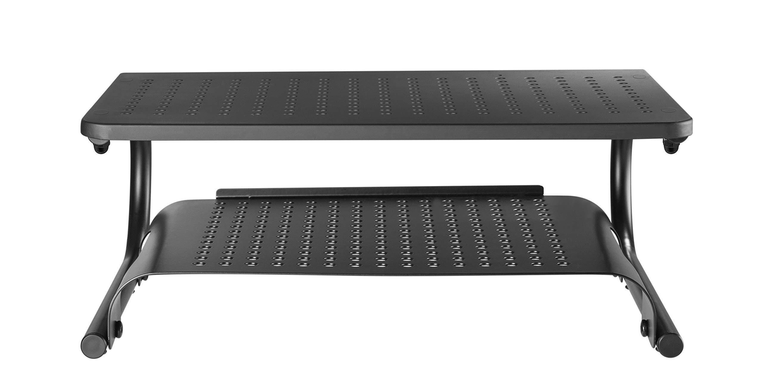 Buy Rife Monitor Stand Riser with Vented Metal Base, 2 Tier Desk ...