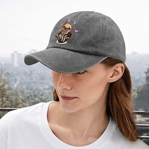 Miniatura 5 de Dad Hat Pug Dog Dad Hat, Vintage Hats for Women