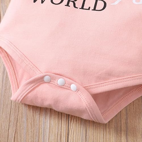 Miniatura 5 de Akyzic Conjunto de ropa para bebé recién nacida, con volantes, pantalones y diadema, conjunto de 3 piezas de 0 a 18 meses