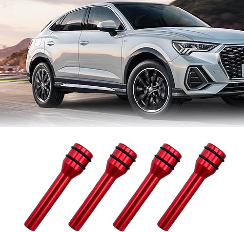 4 pomos de bloqueo de puerta de automóvil, pasadores de aleación de aluminio para cerradura de puerta interior, kits decorativos de 1.92 x 0.47