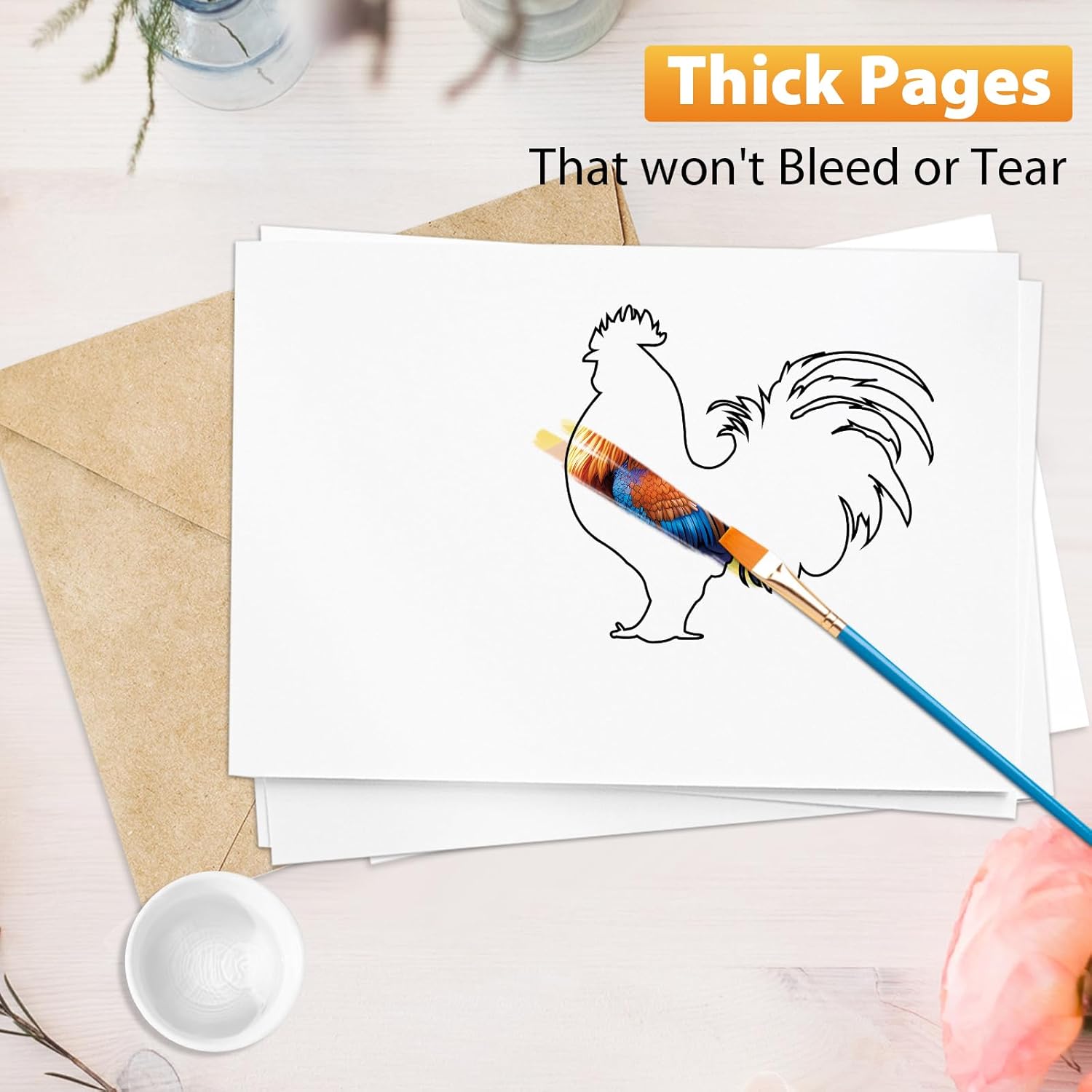 22 Pcs Dementia Products for Elderly Reusable Water Painting Toys Dementia Alzheimer's Activities for Seniors Adults Water Doodle Coloring Set Drawing Brush Game Gift for Patients in Nursing Home