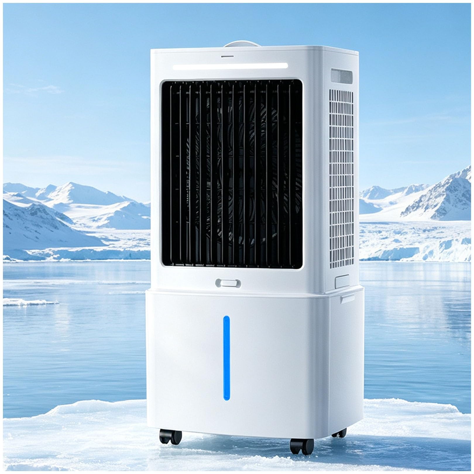 Windowless Air Cooler, Portable Evaporative Swamp Cooler, 25L Tank, 1177 CFM, 3-Speed Fan, 120° Oscillation for Home Office Apartment