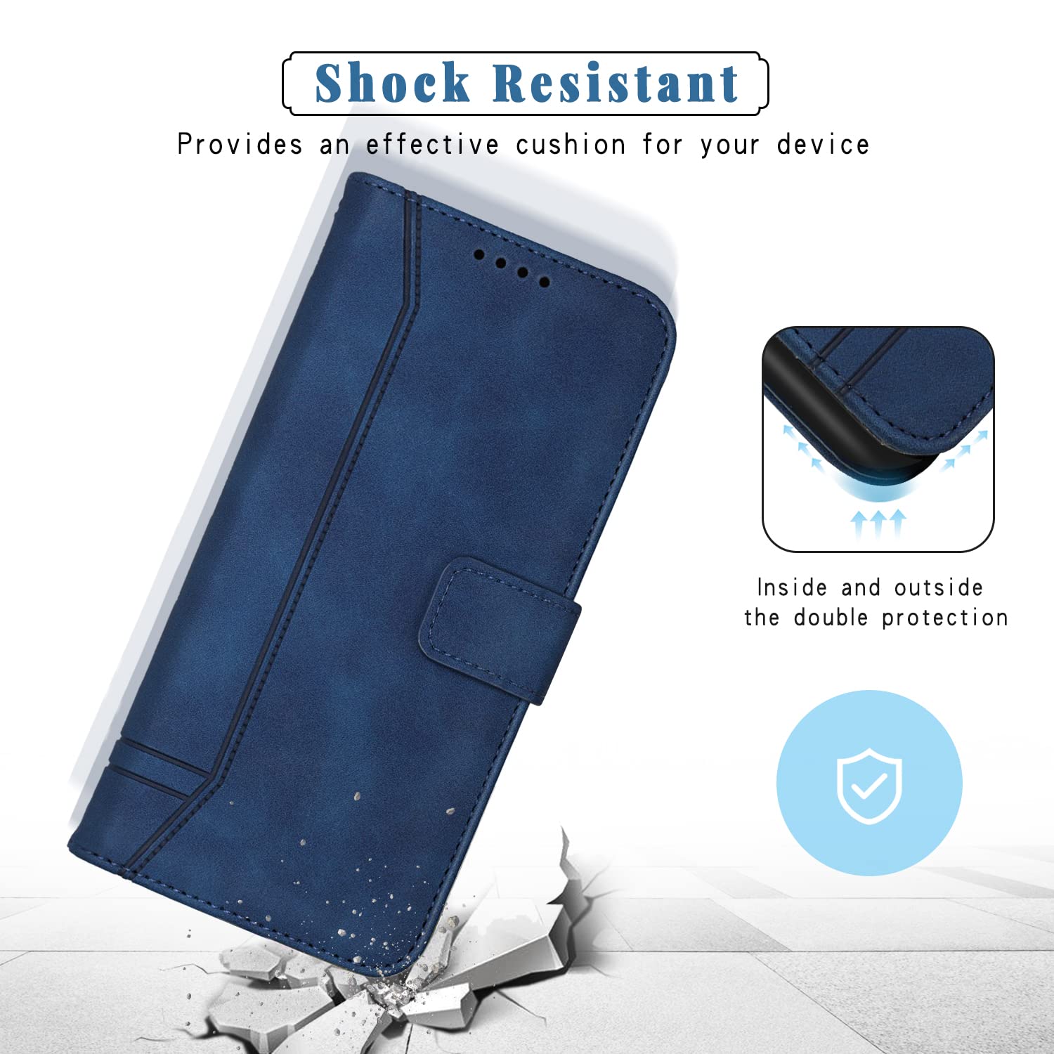 SONWO Cover per Huawei P Smart 2019 / Huawei Honor 10 Lite, Flip Caso in PU Pelle Case Cover Portafoglio Custodia per Huawei P Smart 2019 / Huawei Honor 10 Lite, [Kickstand
