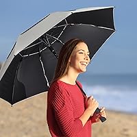 Vista 2 de G4Free Paraguas de golf con protección UV de 47/54/62/68 pulgadas, con apertura automática, doble toldo con ventilación de gran tamaño, extra