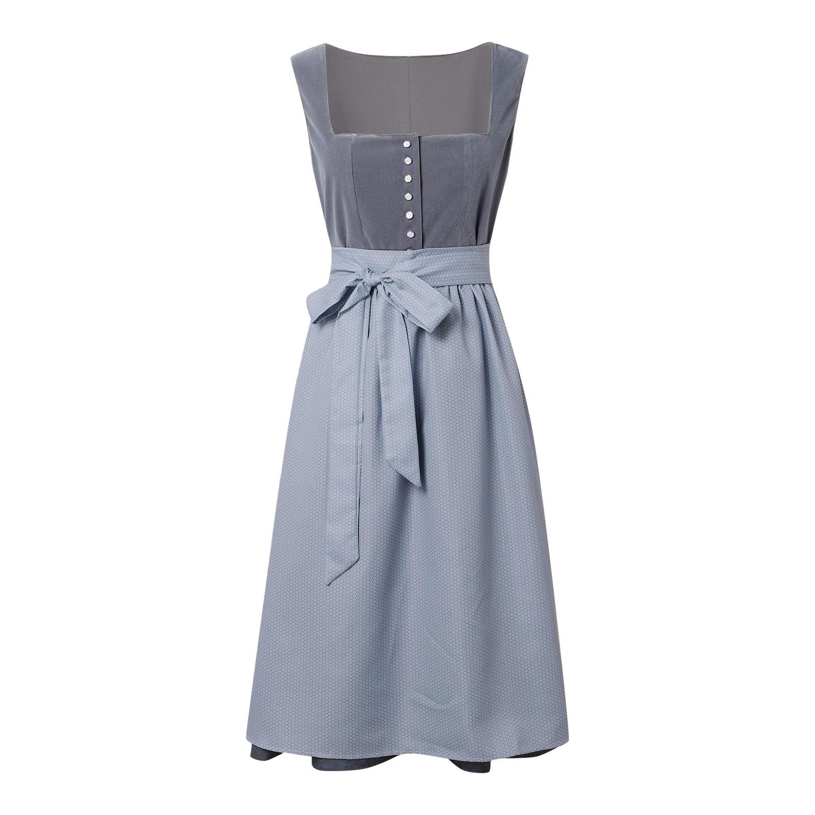 Dirndl da donna, abito tradizionale bavarese per l'Oktoberfest, set completo lungo oversize con camicetta Dirndl, costume per Oktoberfest, feste della birra, occasioni speciali, spettacoli