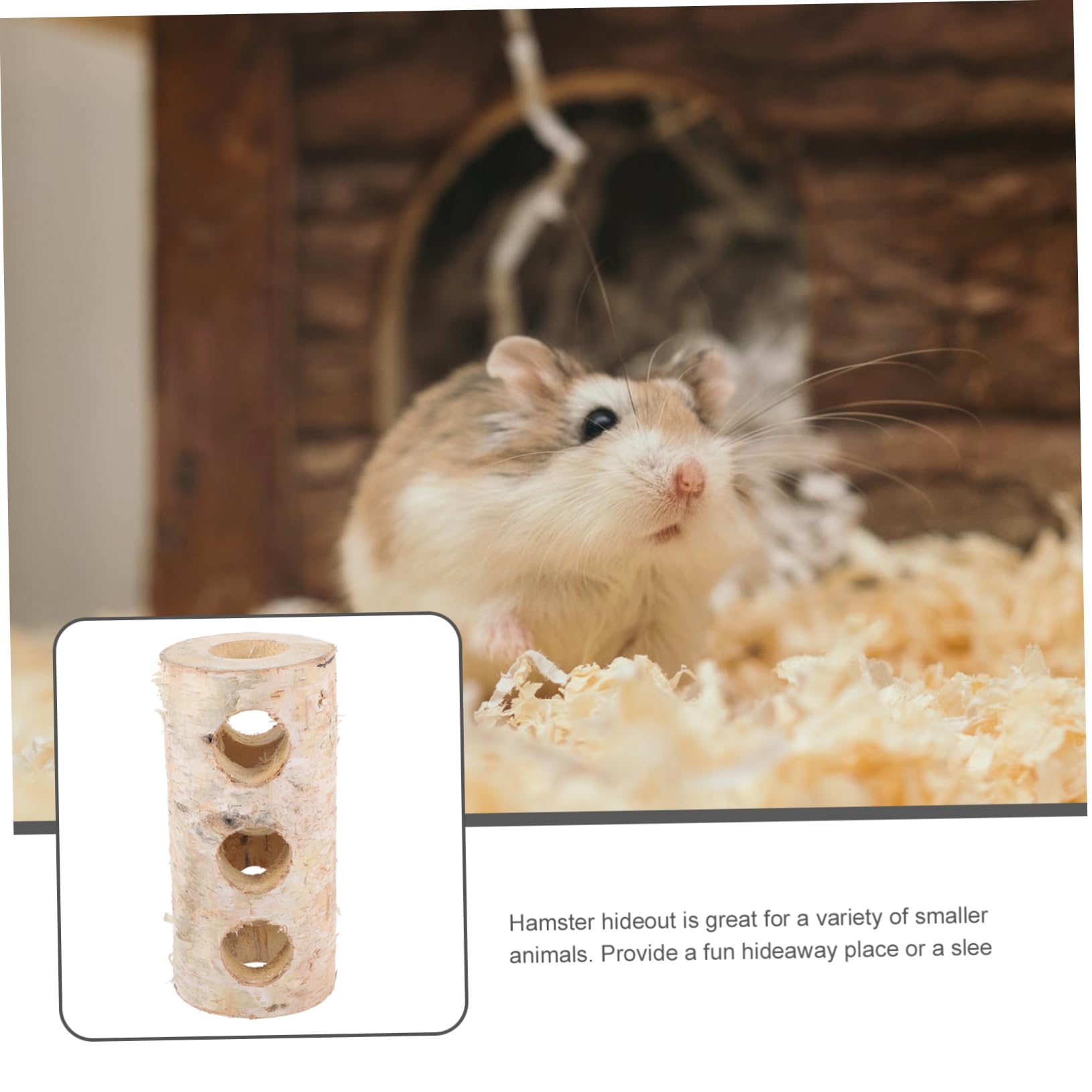Handgefertigtes Hamstertunnel als Natürliches Versteck und Spielzeug für Kleine Haustiere in Beige als Schlafhöhle und Beschäftigung