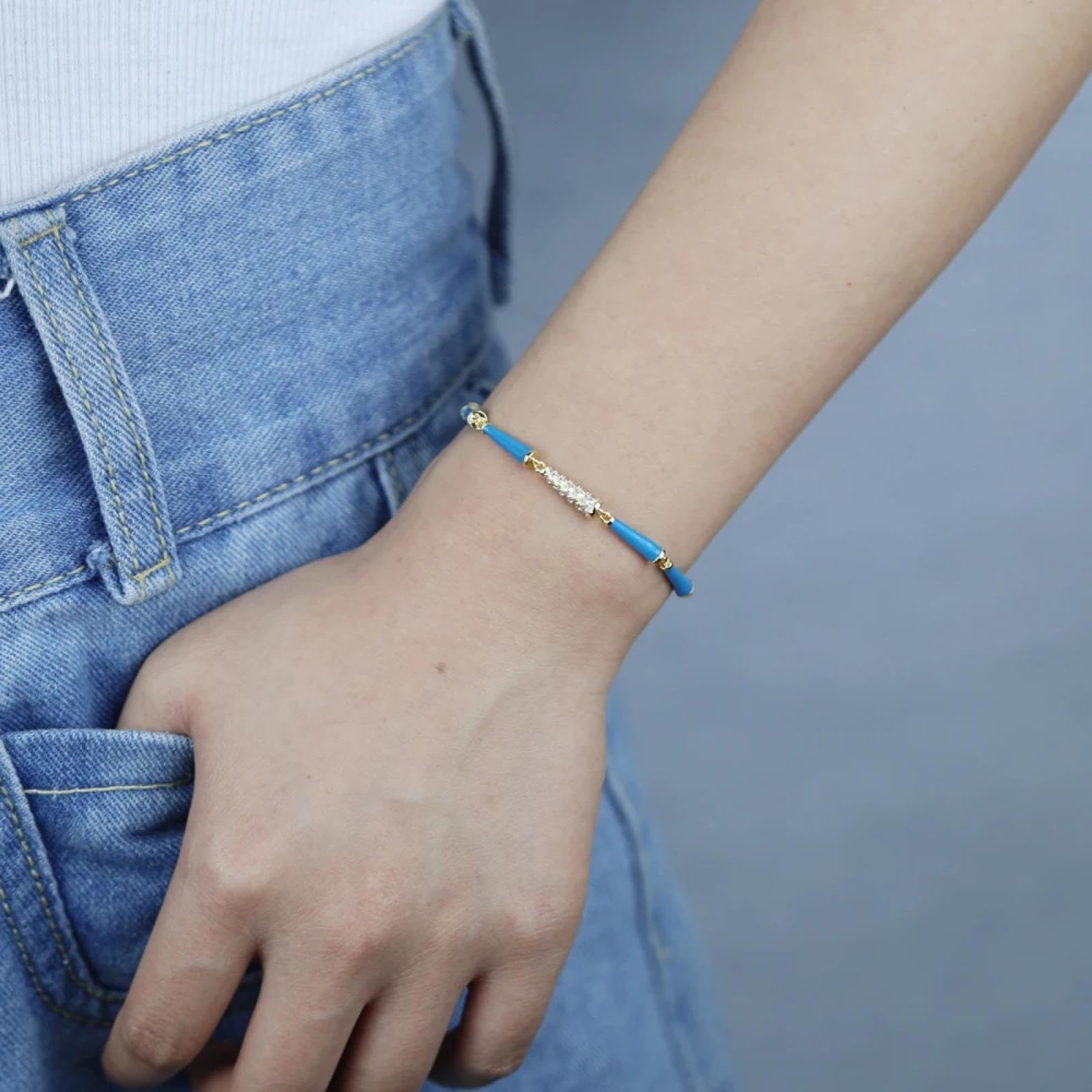 Punk Class Boho Bracciale Bracciali Braccialetto Bracelet Gioielli Uomo Donna Arcobaleno Smalto Perline Braccialetto Stretch Matrimonio Multicolore Spiaggia