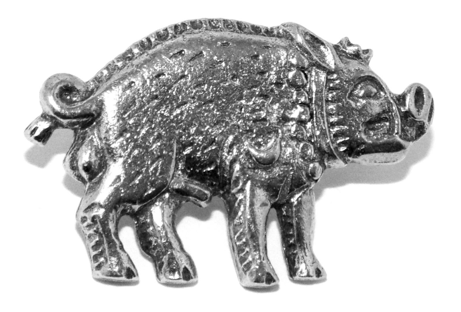Hoardersworld Richard III Boar Pin Badge In Fine English Pewter, Handmade (wa