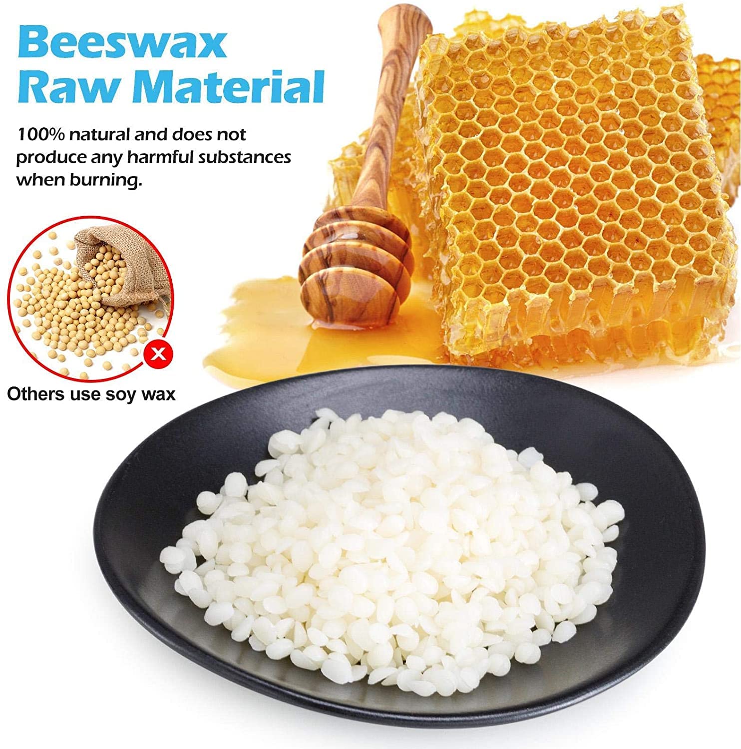 Zestaw startowy dla początkujących, wosk i akcesoria, zestaw DIY do produkcji świec zapachowych - łatwy do wykonania kolorowy zestaw wosku sojowego TH0JY-1210