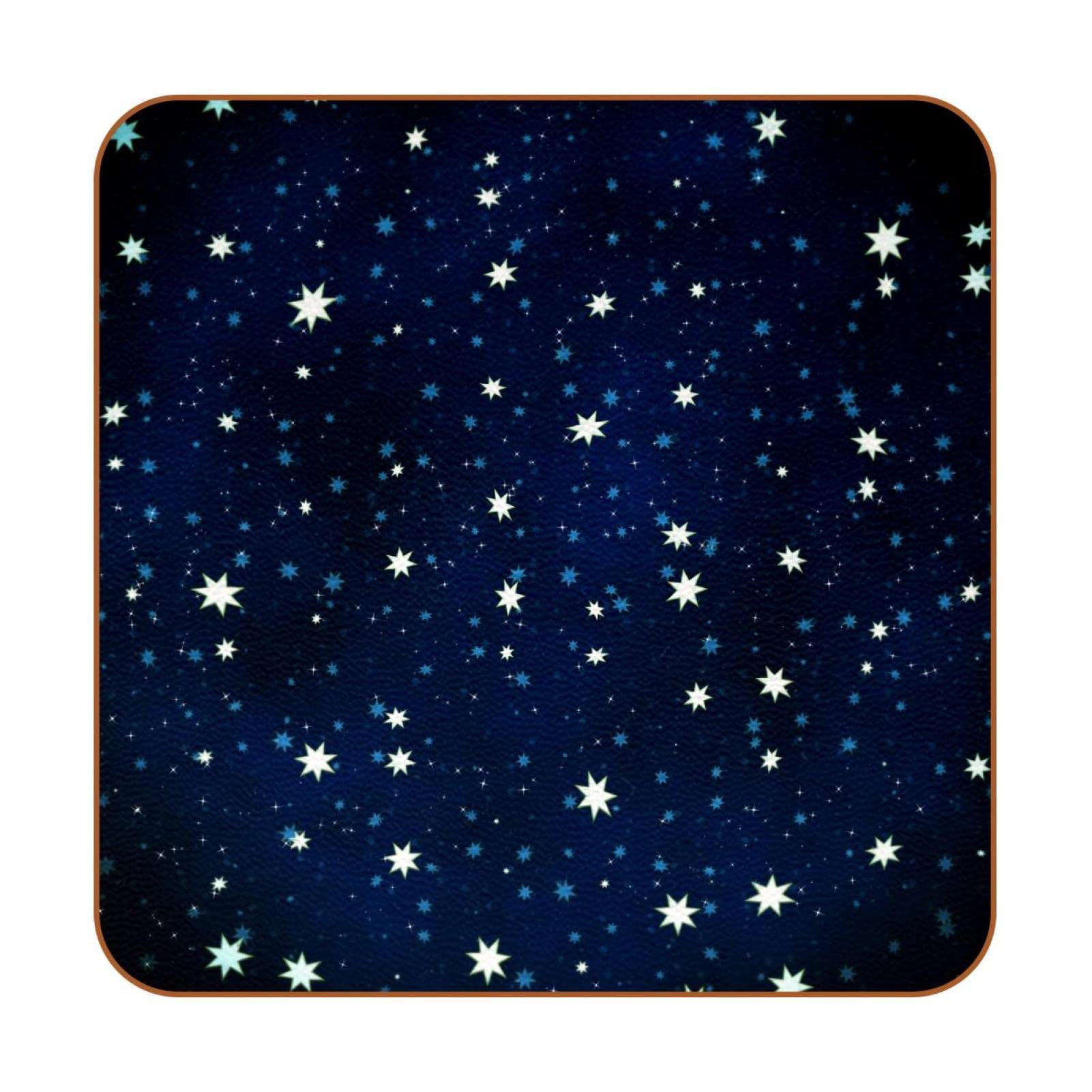 Dessous de verre galaxie star carrés : l'idée cadeau idéale pour pendaison de crémaillère