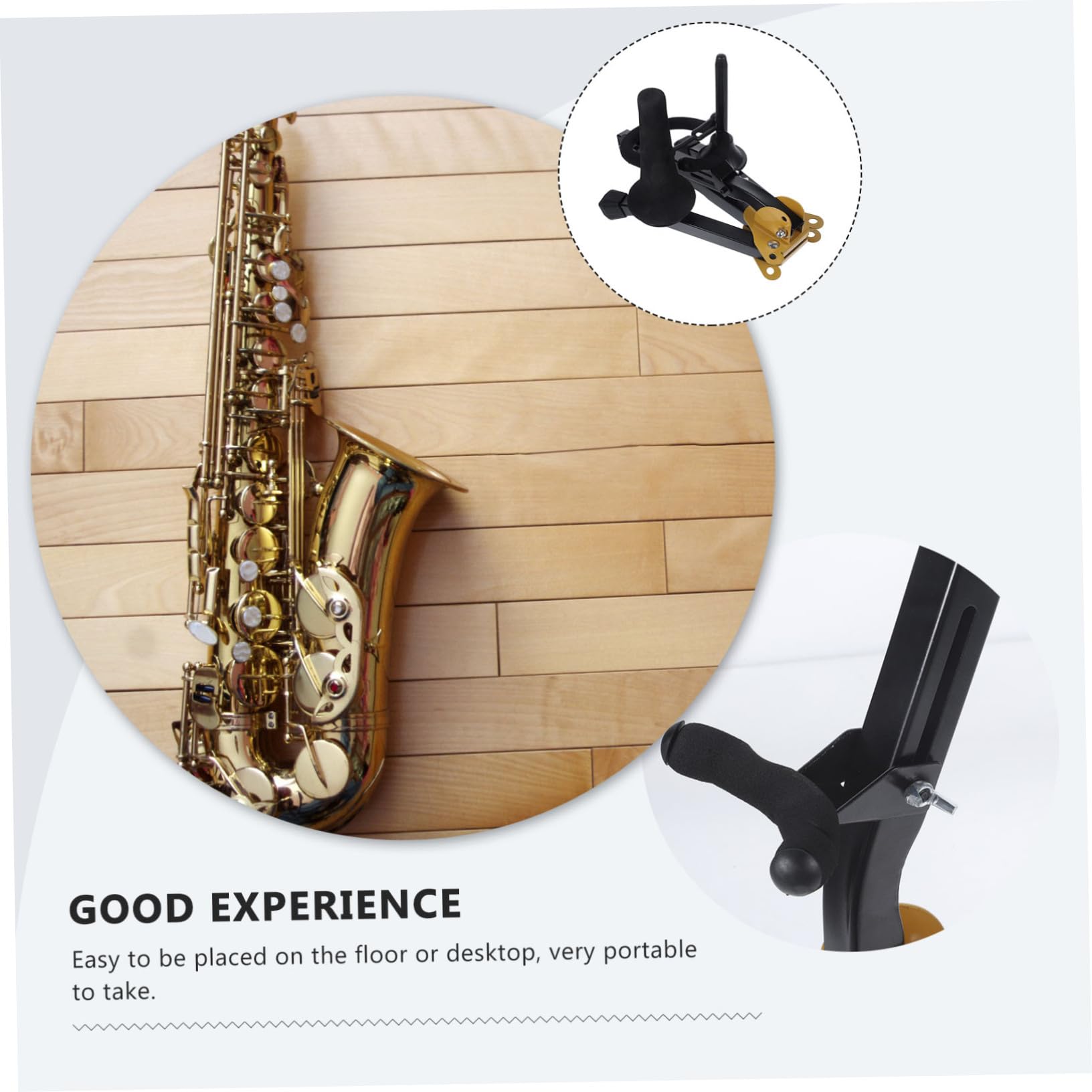 ULDIGI Clarinet Stand Holder Saxophone Rack Essential Saxophone Stand Durable Foldable for