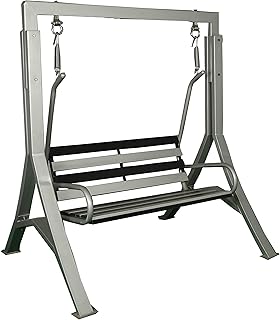 Swing India Indoor and Outdoor Metal Iron Swing with Hammock Chair 2-Seater Jhula, High-Strength Iron, 350 kg Capacity (Gr...