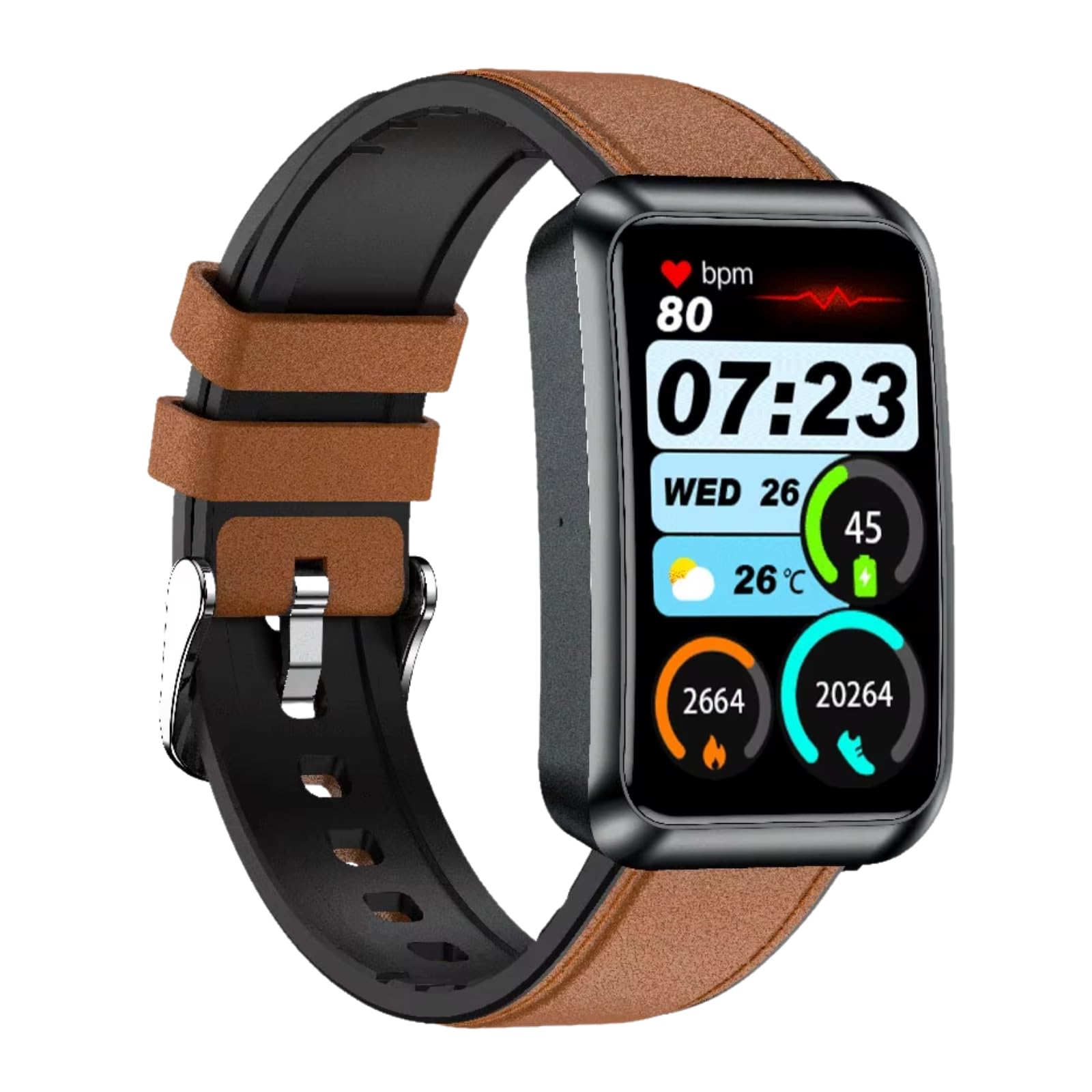 Smart Watch 2025, 1.57" HD Display, ECG PPG HRV Health Monitor, IP68 Waterproof Fitness Tracker with Heart Rate Sleep Monitor, Sports Modes, Black Metal Case with Silicone Band-image-37