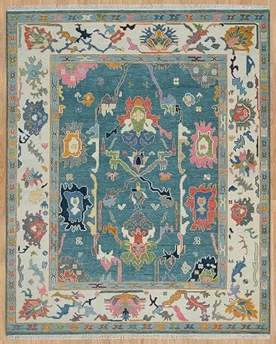 Sakura Rugs Hand-Tufted Oushak Wool Rug – Handmade Unique Turkish