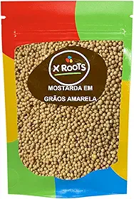 Mostarda em Grãos Amarela Importada 100% Puro 500gr - X Roots