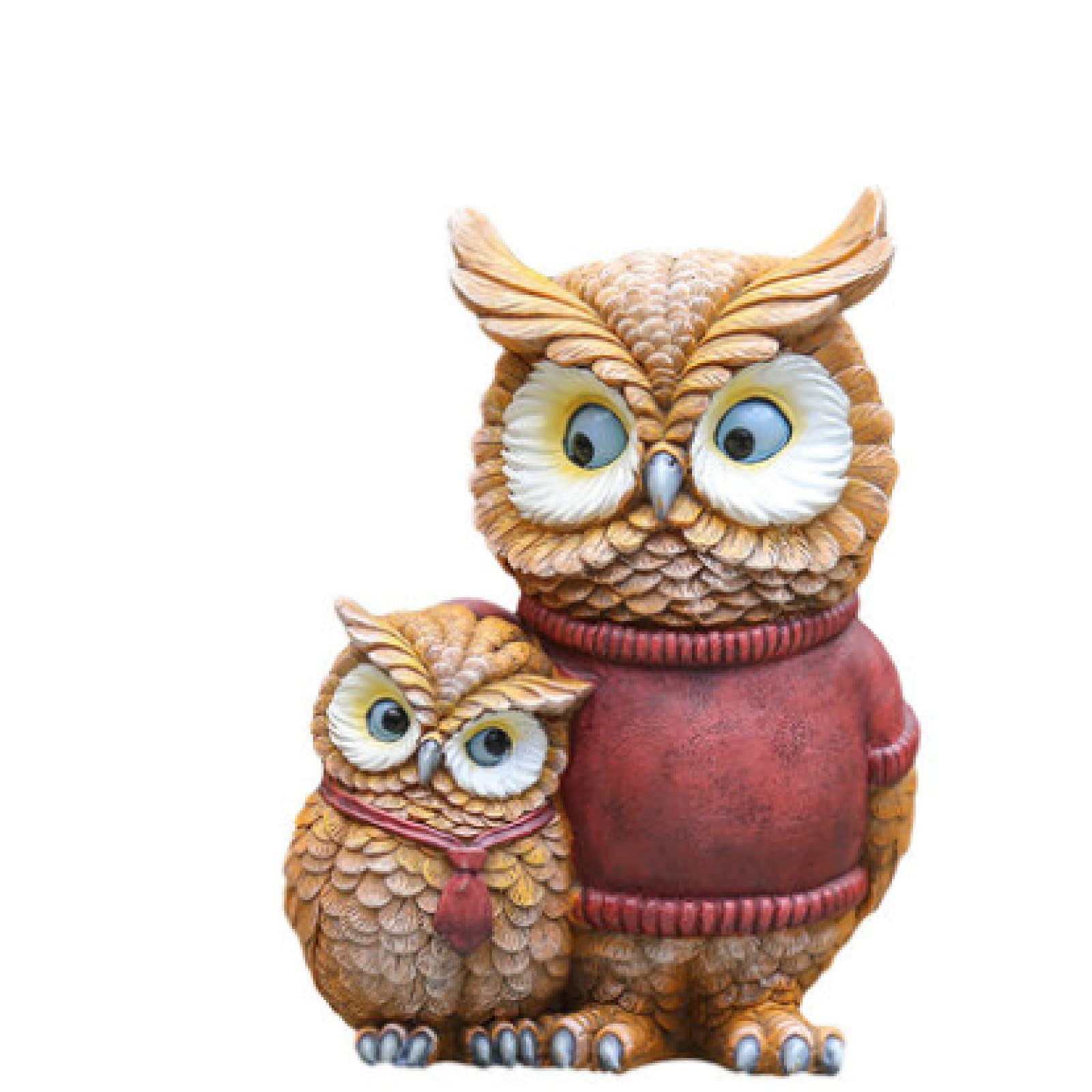 Artisanat en résine de hibou abstrait pour une décoration extérieure chic