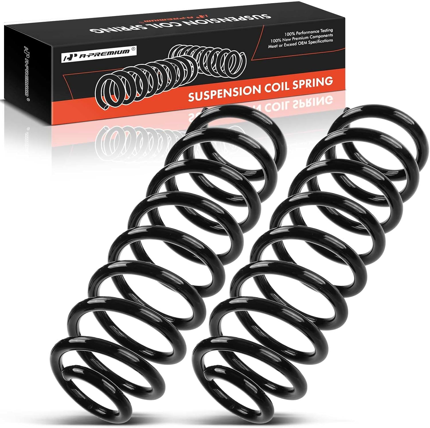 A-Premium 2Pcs Rear Suspension Coil Springs Set Compatible with Nissan Sentra 2007-2012 2.0L 2.5L, Driver and Passenger Side, Replace# 55020ET00A